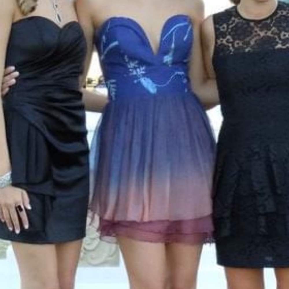Ani Lee Josie Strapless Deep V Mini Dress size 4